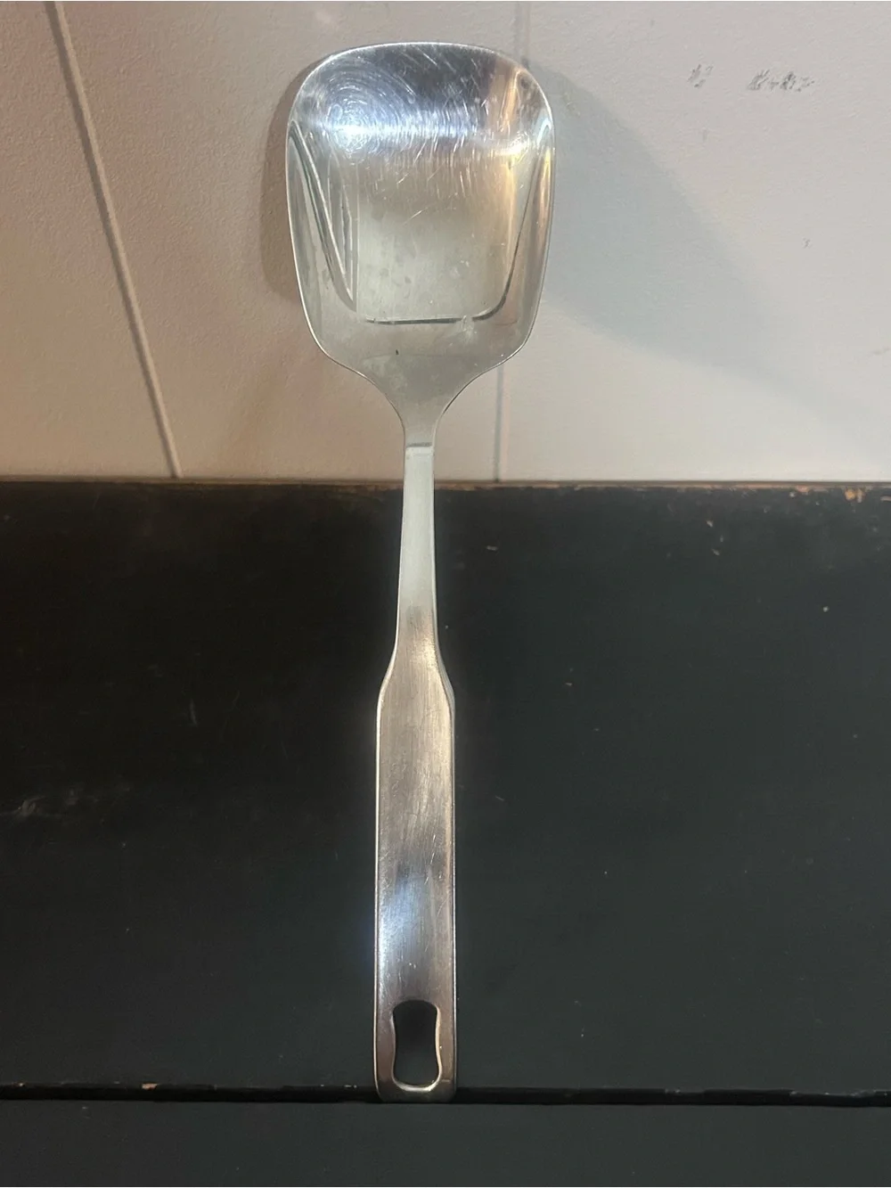 Vintage INOX Rostfrei Stainless Steel Utility Scoop Coffee Candy Flour Ice 9”